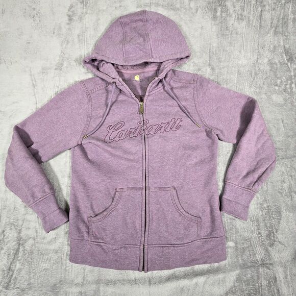 Carhartt Tops - Carhartt Women's Size Medium Clarksburg Full-zip Embroidered Graphic Hoodie